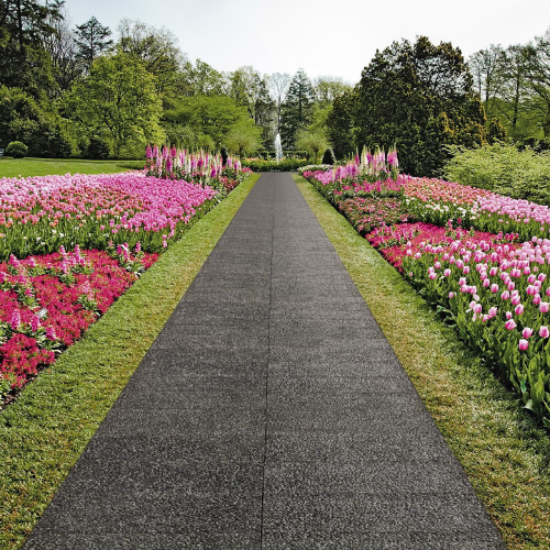 jardim com piso intertravado